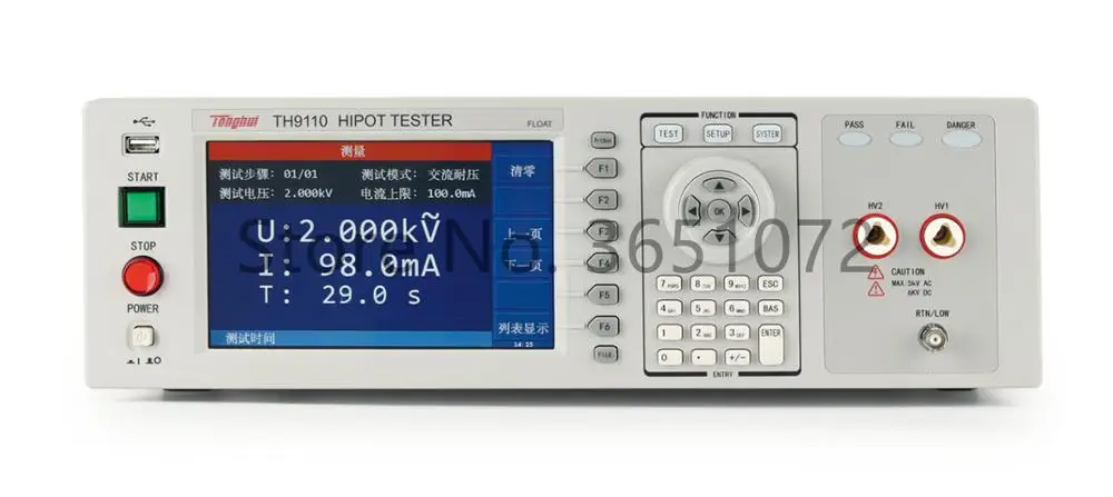 TH9110 тестер Hipot с плавающим выходом высокого давления