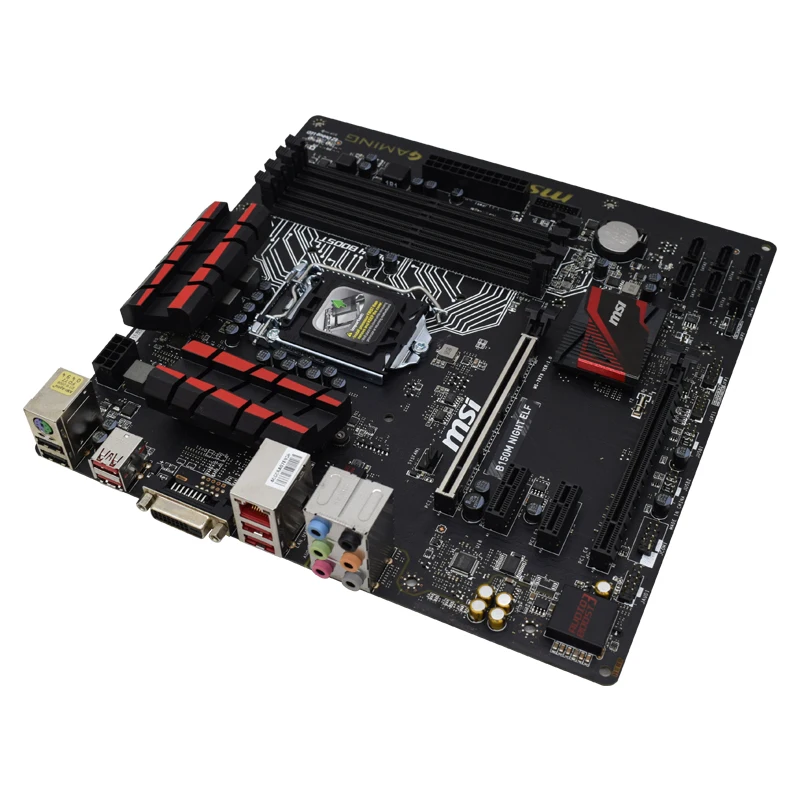 Материнская плата MSI B150M NIGHT ELF LGA1151 pin B150 материнская SATA III DDR4 оригинальный комплект