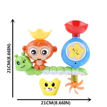 

Baby Cartoon Monkey Classic Shower Bath Toy Animal Starfish Sprinkle Toys Bathroom Swimming Bathing Shower Educational Kid Toys