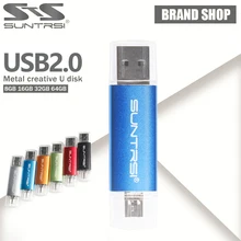 Suntrsi OTG флеш-диск Usb 2,0 32 Гб 64 ГБ флеш-накопитель высокоскоростной водонепроницаемый мини металлический корпус для смартфона Usb флешка