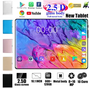 

2020 New 10.1 Inch Tablets (Free Shipping) Game Tablets Pad 4G-LTE Android 8.0 Bluetooth PC 6G + 128GB Dual SIM kids tablet