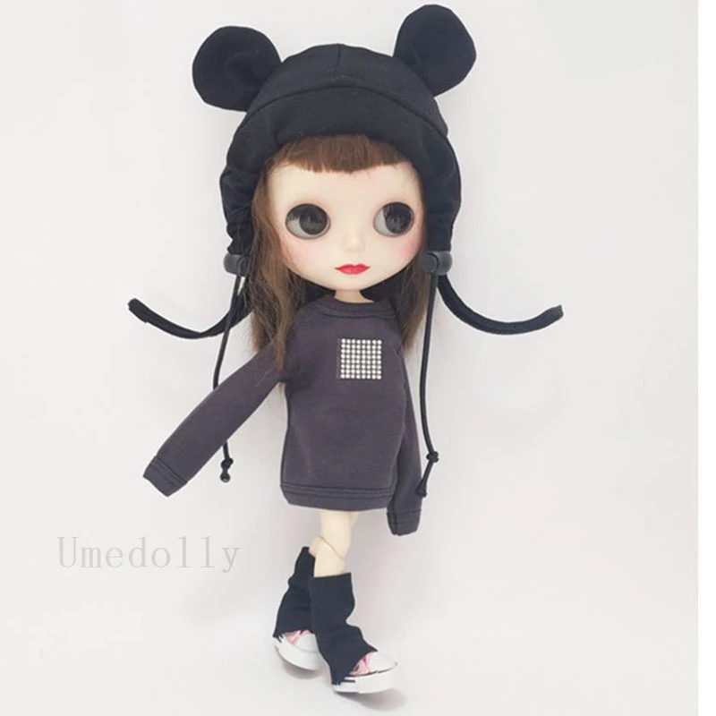 1 шт. Обычная кукла толстовки для Blyth, 1/6 BJD, Azone, OB24, OB27 аксессуары для кукол