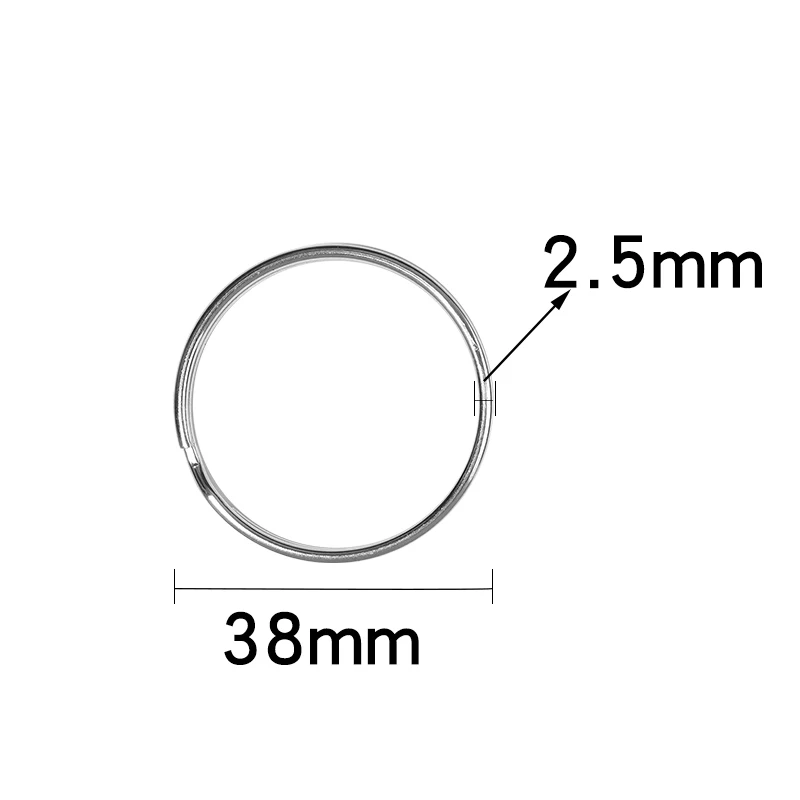 Round Extra Large keyRing Holder Free P&P UK 2" New Split Rings Key Ring 50mm