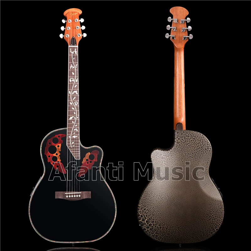 HOT! Super Roundback/ Carbon Fiber Back & Side Acoustic guitar with 4 sections EQ (ANT-175) | Спорт и развлечения