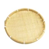 Handmade Bamboo Woven Fruit Basket Creative Household Storage Basket Refreshment Tray Kitchen Dishes Bamboo Sieve for Drying Tea 2
