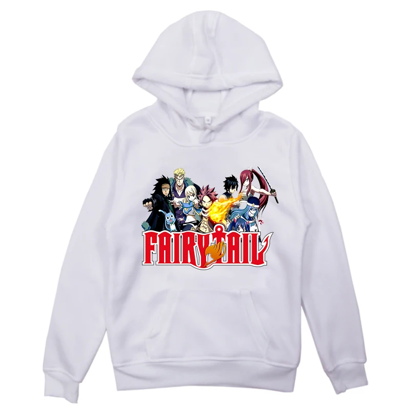 

2021 Harajuku Sweatshirt HoodiFairy Tail Printed Long Sleeved Hoodie Anime Casual Unisex Pullover Fashion Hoodies For Boys Girls