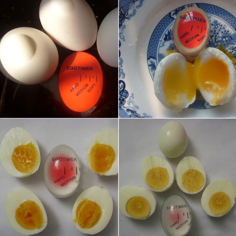 Практичное домашнее яйцо идеально меняющее цвет вкусное мягкое вареное яйцо кухонный экологически чистый смоляный таймер для яиц красный таймер инструмент