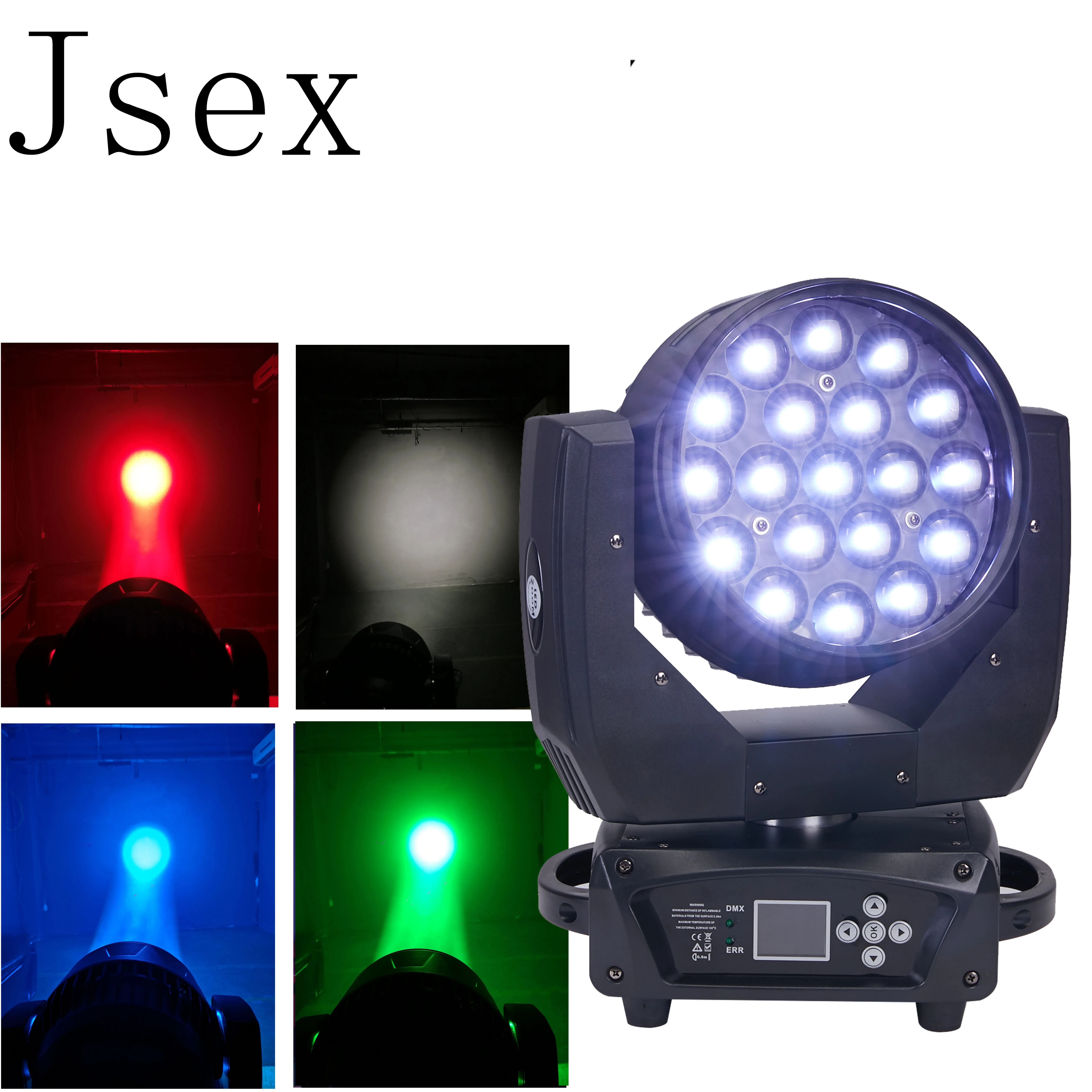 Испания led wash zoom 19x15w rgbw светильник с подвижной головкой moving head Новый | Лампы и