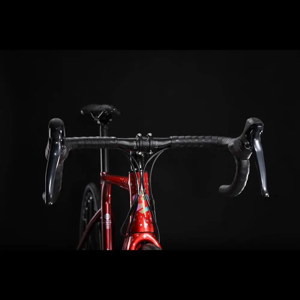 Flash Deal sunpeed ASTRO Shimano Sora Gravel Adventure Bike with Disc Brakes, Extra Wide Tires, and CARBON Fork Perfect for Road Or Dirt Tr 5