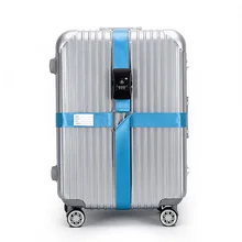 Багажный пакет таможня TSA бандажный тканевый замок таможенный крест Пароль замок тележки Чехол таможня путешествия Lugguge упаковочный ремень