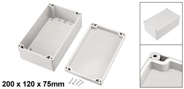 200x120x75mm Uxcell 158x90x60 мм электронный ABS пластик DIY Распределительная коробка корпус с прозрачной крышкой 100x100x75 мм 80x250x65 мм - Цвет: 200x120x75mm
