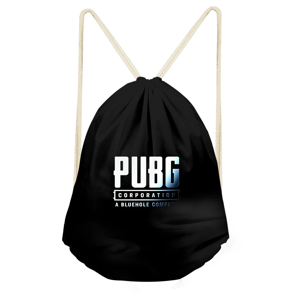 THIKIN 3D Черная мужская сумка с принтом игры-PUBG, крутой рюкзак на шнурке с логотипом на заказ, водонепроницаемая сумка, модные детские подарочные сумки для мальчиков - Цвет: as pictures15