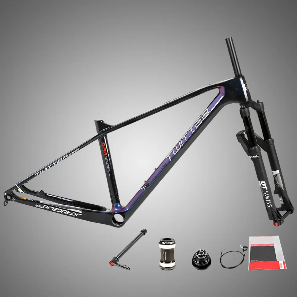 

Predator Color Changing Carbon Mountain Support with DT-by-Wire Thru Axle Gas Fork 27.5-Inch 29-Inch