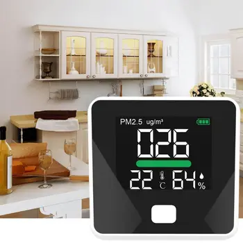 

PM2.5 Air Quality Monitor Gas Detector Air Temperature Humidity Analyzer Sensor 11UA
