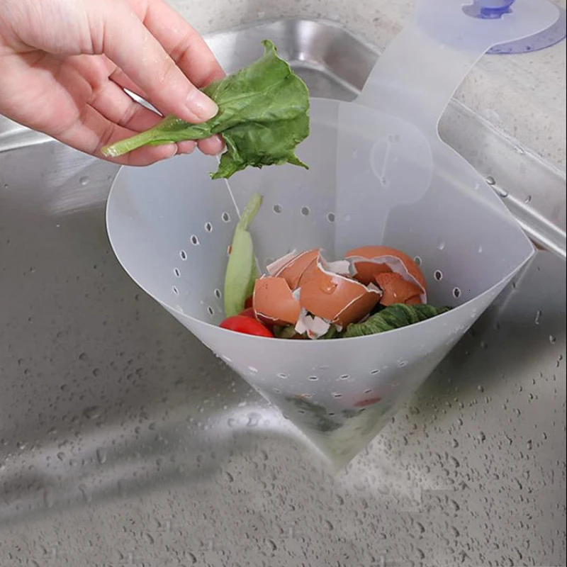 

Simple And Standing Sewage Filter Kitchen Leftovers Soup Separated By Garbage Filter Folding Sink Anti Lock Device Gadgets
