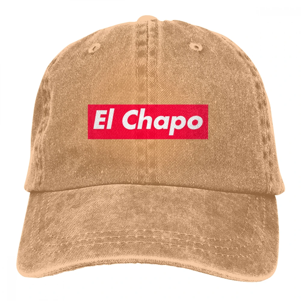 Ei Chapo красная коробка с логотипом Casquette черный унисекс Мужские Женские джинсовые бейсболка с ремешком кепки Регулируемый Гольф папа шляпа - Цвет: Хаки