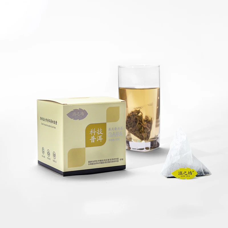 Yunnan GABA Shen Puer Chinese Tea Bags 25 Pcs Gabaron Old Tree Sheng Teabags Calming 25g | Дом и сад