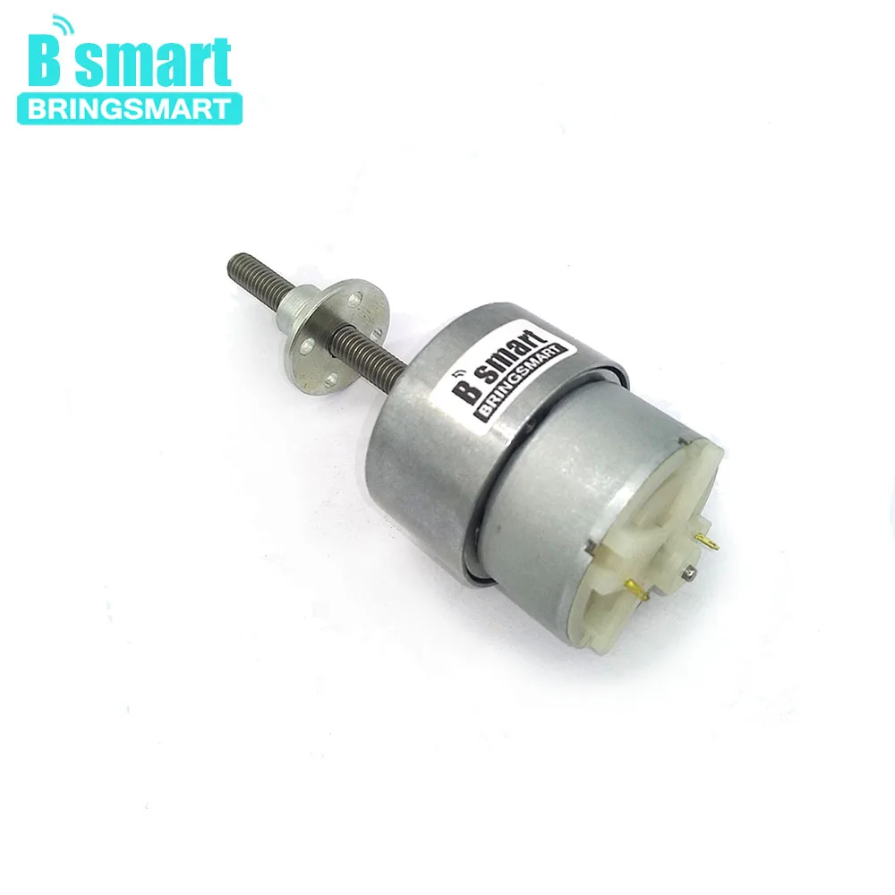 Bringsmart Electirc длинный вал для мотора DC мотор 6V 12 vthread вал для DIY частей JGB37-500 с фланцем