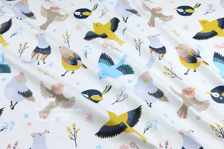 no.1 Bird sloth unicorn DIY Sewing Craft Quilting Fat Quarters Cotton Fabric for baby home textile tilda patchwork tissus tecidos - Цвет: no.1