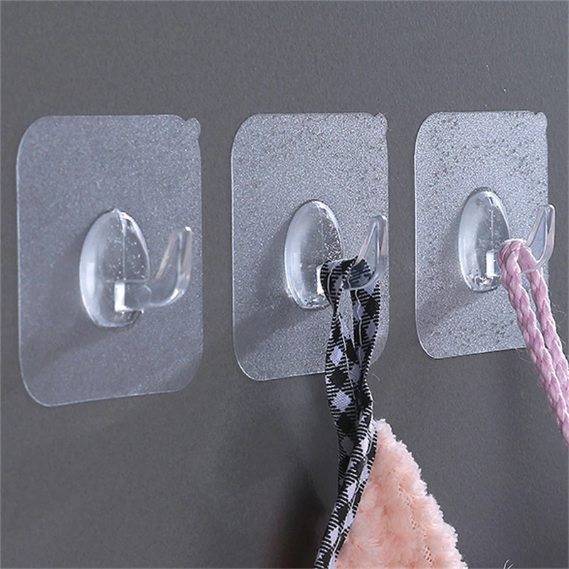 Adhesive Sticky Hooks, Self Adhesive Towel Hooks Waterproof Shower