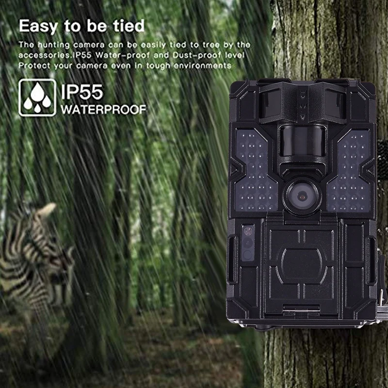 20MP 30ftp HD 1080P Trail Камера Водонепроницаемый 48 шт. светодиоды ИК Ночное видение Охота Камера 2 дюймовый монитор дикой природы Камера для дома сек