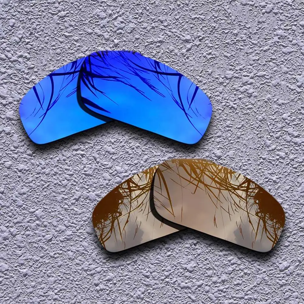 Purple-Brown 2 Pairs Polarized Replacement Lenses for Oakley Monster Pup Sunglasses- Multiple Choices - Цвет линз: Purple-Brown