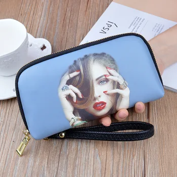 

Fashion Long women Wallets PU Leather coin Holder woman bag Fashion Zipper female Purse