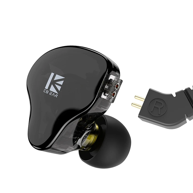 Keephifi KBEAR KS2 1BA+1DD Hybrid Drivers Hifi In-Ear Monitor Sports Headphone Running Earbuds Diamond Earphones Music Headsets