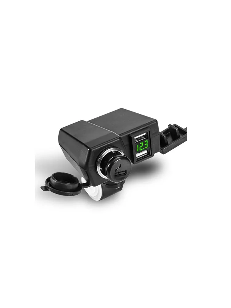 12 V-24 V Водонепроницаемый для автомобилей и мотоциклов, лодок гнездо для автомобильного прикуривателя 5V 4.2A Dual USB Зарядное устройство авто-стайлинг цифровой светодиодный вольтметр