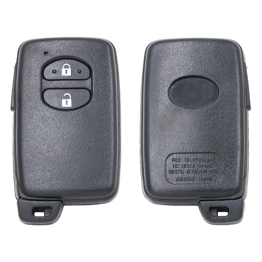 2 кнопки умный пульт дистанционного ключа корпус корпуса с Uncut Blade для Toyota Avalon Camry Highlander RAV4 Sequoia