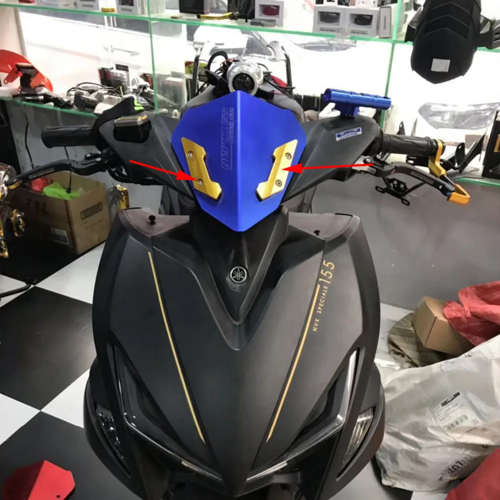 Модифицированное лобовое стекло moto NVX155 L155 дефлектор кронштейн протектор крышки для YAMAHA NVX NVX155 125 AEROX155 L155 GDR155