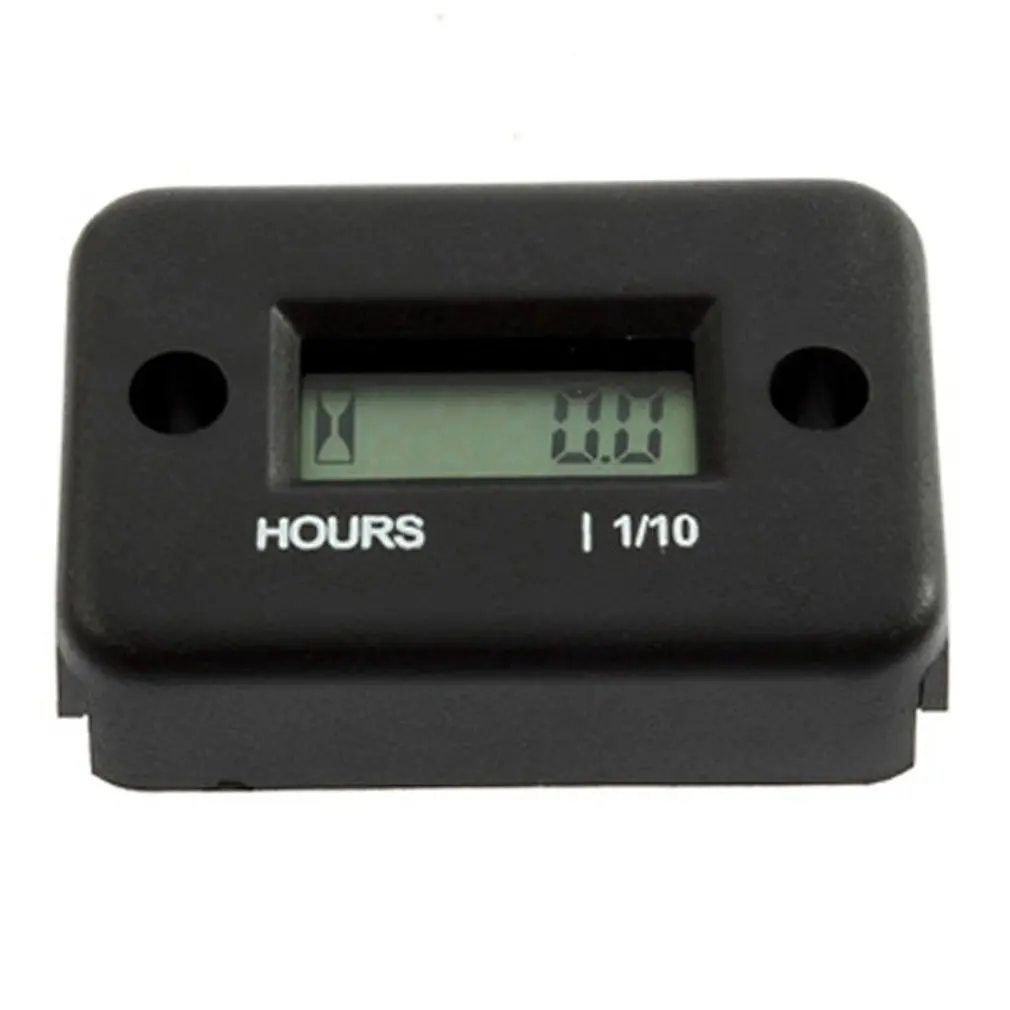 Waterproof Inductive Digital Hour Meter for Bike Motorcycle ATV Snowmobile Marine Boat Ski Dirt Gas Engine 12V Hot Drop Shipping