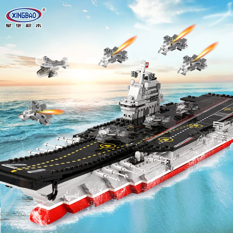 XINGBAO 06020, новая Военная серия, набор самолетов и кораблей, строительные блоки, кирпичные игрушки, развивающие детские игрушки, рождественский подарок