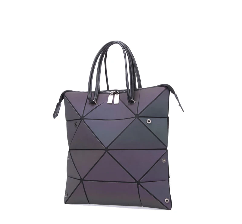 DIOMO, роскошная женская дизайнерская светящаяся складная сумка с бриллиантами, Геометрическая ромбическая модная сумка на плечо для женщин