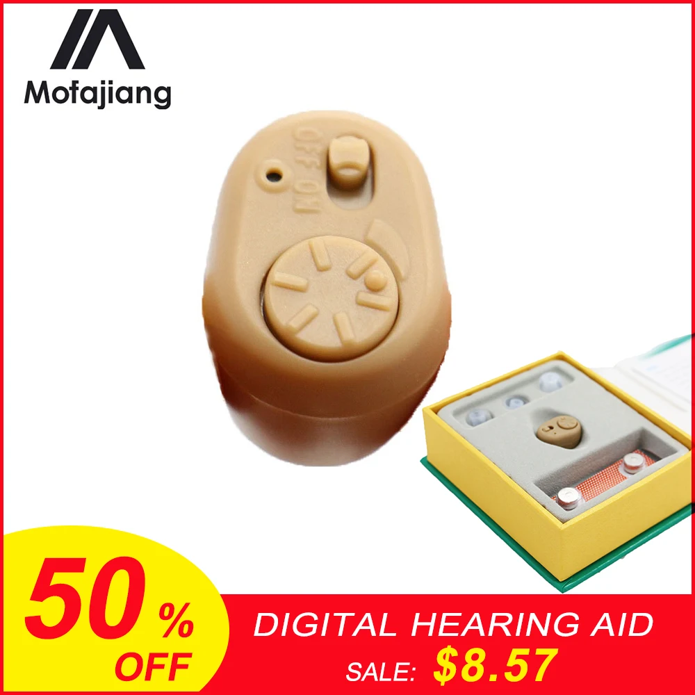 

K-86 Mini Invisible In Ear Digital Hearing Aid Sound Amplifier Adjustable Sound Enhancement Earplugs Personal Health Care