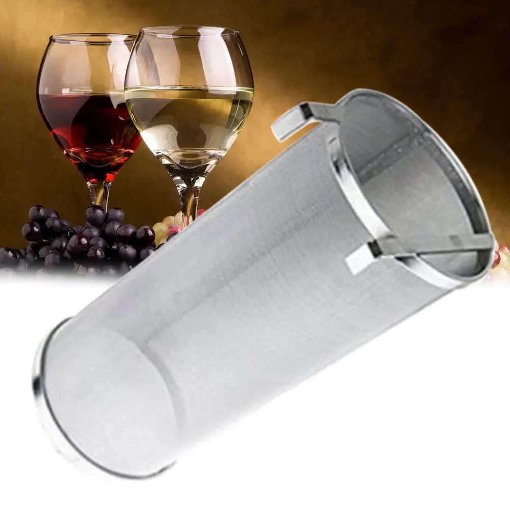 

Homemade Beer Hop Brew Filter Accessories Fire Resistant Drink Stainless Steel Double Hook 300-400 Micron Easy Clean Strainer