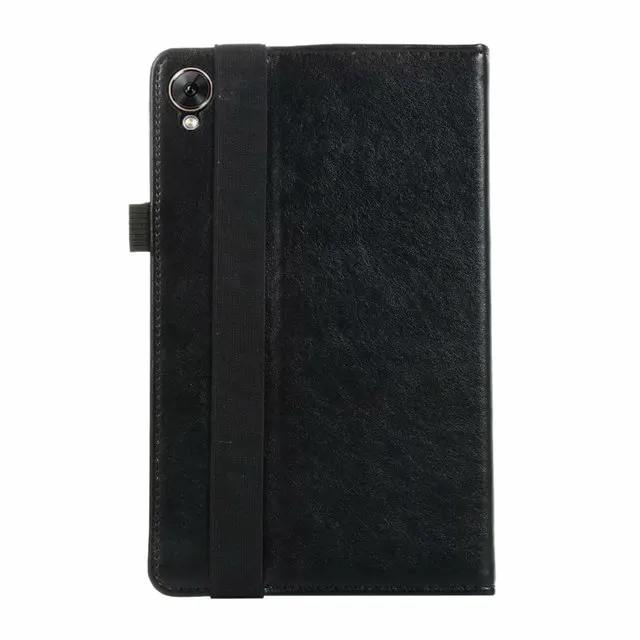black Премиум Смарт ПУ; кожа; силикон чехол для huawei MediaPad M6 8,4 дюймов планшет Funda Capa TUP Чехол+ пленка для экрана+ ручка - Цвет: black