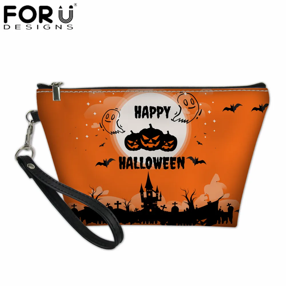 LH1139Z8 FORUDESIGNS/Винтажный чехол с черепом для Хэллоуина, косметичка для женщин, косметичка для девочек-подростков, органайзер для путешествий, женская маленькая сумка для туалетных принадлежностей - Цвет: LH1139Z8