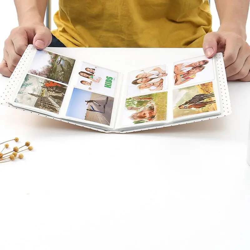 3 дюйма 128 карманов Карманный Interleaf Тип фотоальбом рамка для хранения фотографий DIY Мини Мгновенный чехол для хранения фотографий альбом книга