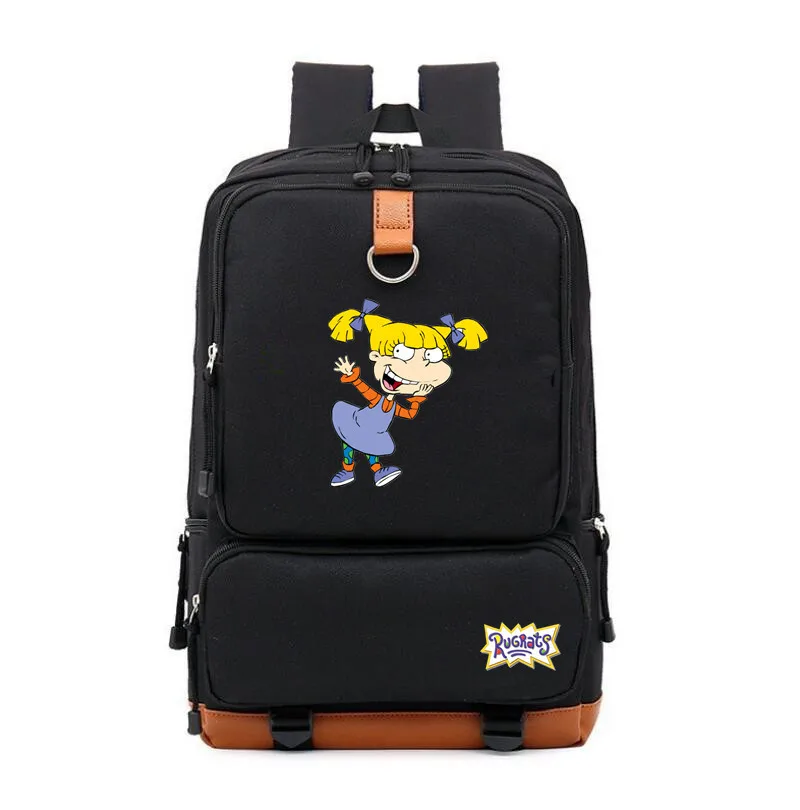 A 2 Rugrats в Париже школьная сумка pringting Рюкзак Mochila Студенческая сумка на плечо дорожная сумка для ноутбука рюкзак для подростков - Цвет: A 2