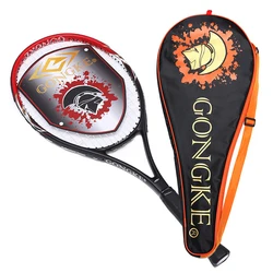 New Full Carbon Tennis Racket Carbon-aluminum Integrated Tennis Racket Beginner Training Racket With Bags