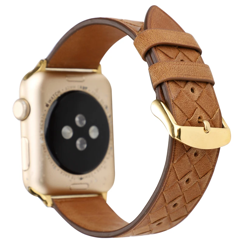 Ремешок для Apple watch 44 мм 40 мм 42 мм 38 мм corra iwatch 4 5 3 2 высококачественный кожаный браслет аксессуары для Apple watch 4 5
