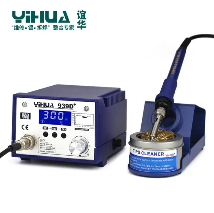 Бессвинцовый паяльник YIHUA 939D+ паяльная станция для материнской платы для ноутбука samsung сварочный ремонт