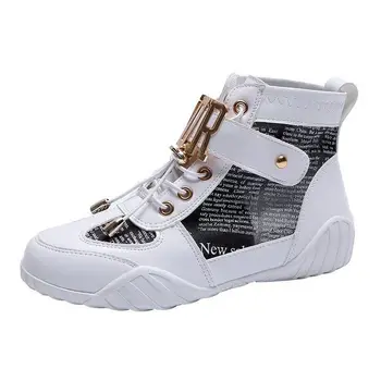 

2020 Summer new ladies lace up mesh casual sneakers comfortable rubber flat shoes breathable high-top gauze shoes
