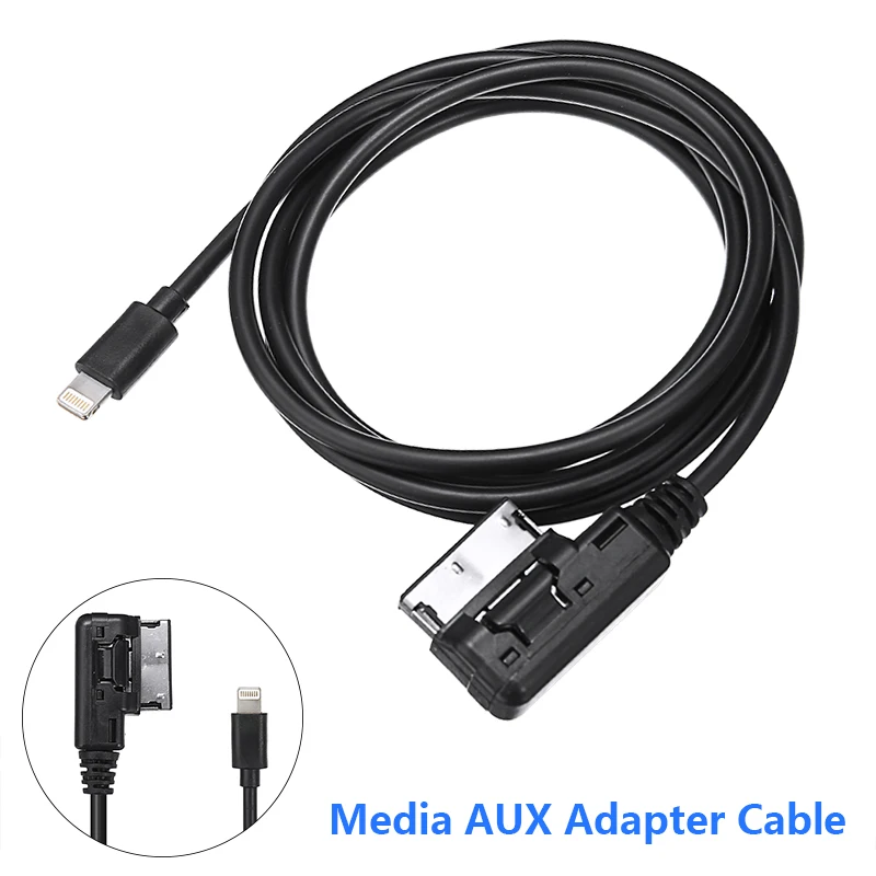 For KIA Hyundai iPhone 7 8 Plus X XS 3.5MM Audio Aux AMI MMI Music Charge Cable 