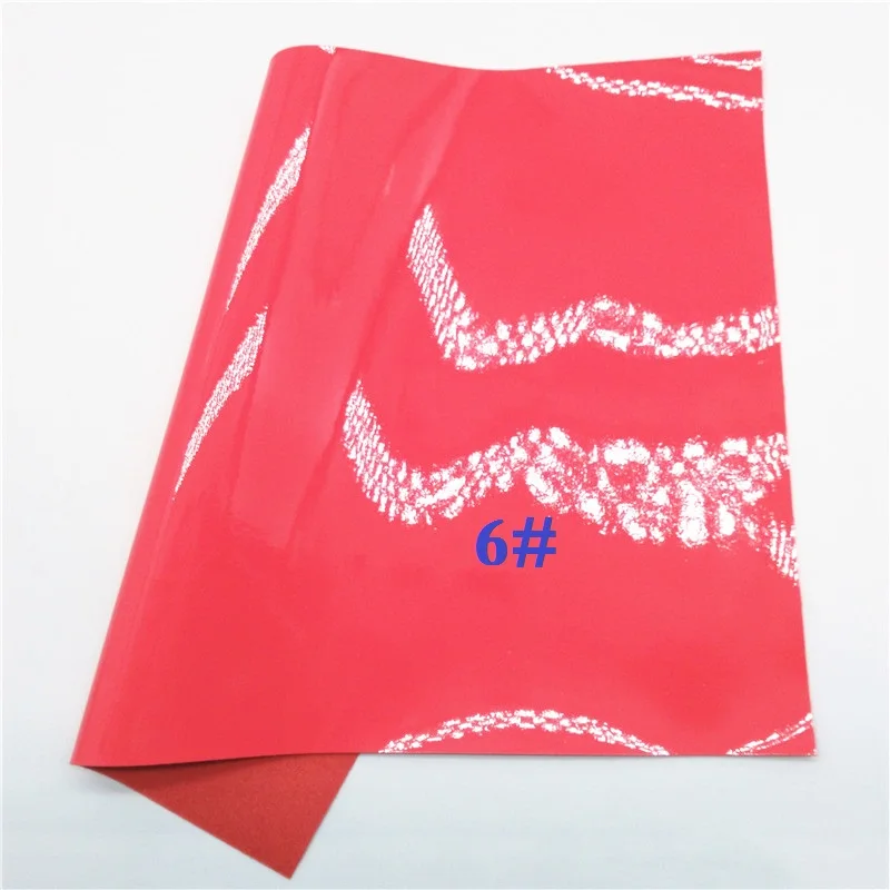 6 Glitterwishcome 21X29 см A4 размер винил для бантов неоновая лакированная кожа ткань искусственная кожа листы для бантов, GM681A - Цвет: 6