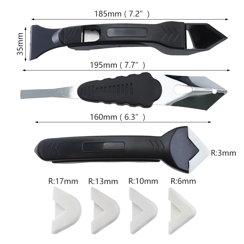 Инструмент для удаления колышек герметик гладкая отделка очистка пластмассовая решетка набор Комбинированный силиконовый скребок