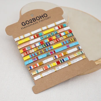

Go2Boho Tila Bracelet For Women Miyuki Glass Beads Bracelets On Hand Boho Beach Pulseras Femme Fashion Jewelry 2020 Wholesale
