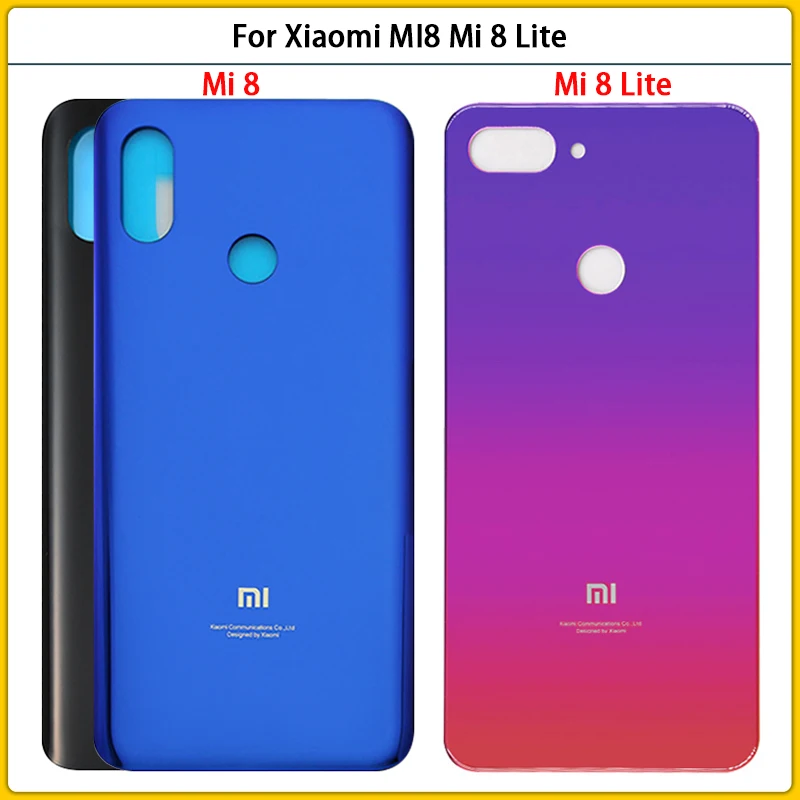 Новинка для Xiaomi Mi 8 Lite задняя крышка батарейного отсека 3D стеклянная панель