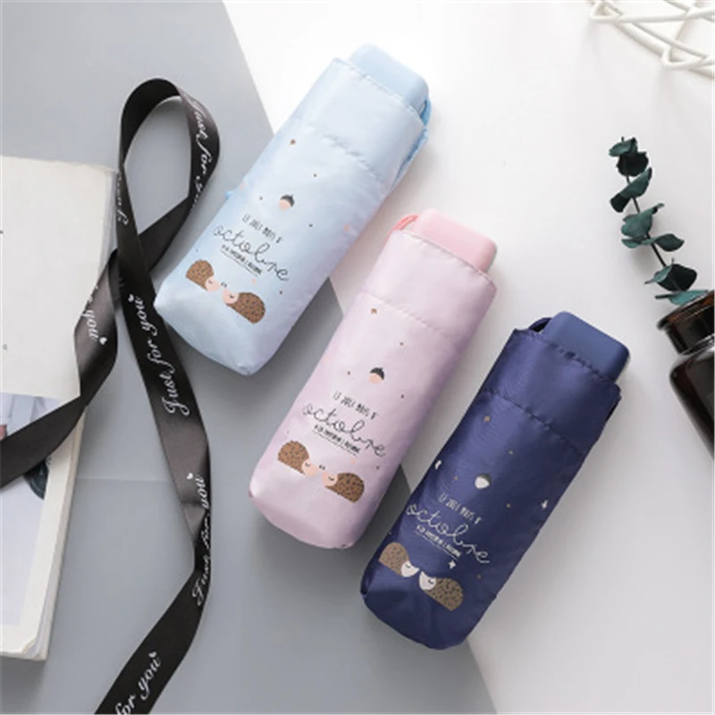 Супер мини-зонтик дождя и солнца мужчин и Для женщин зонтик Parapluie как Новинка подарки защита ветроустойчивый складной зонт